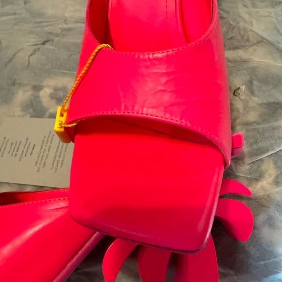Neon pink Palm Angels Palm heel mule size 36 (US 6) with 4 inch heel - Picture 3 of 4